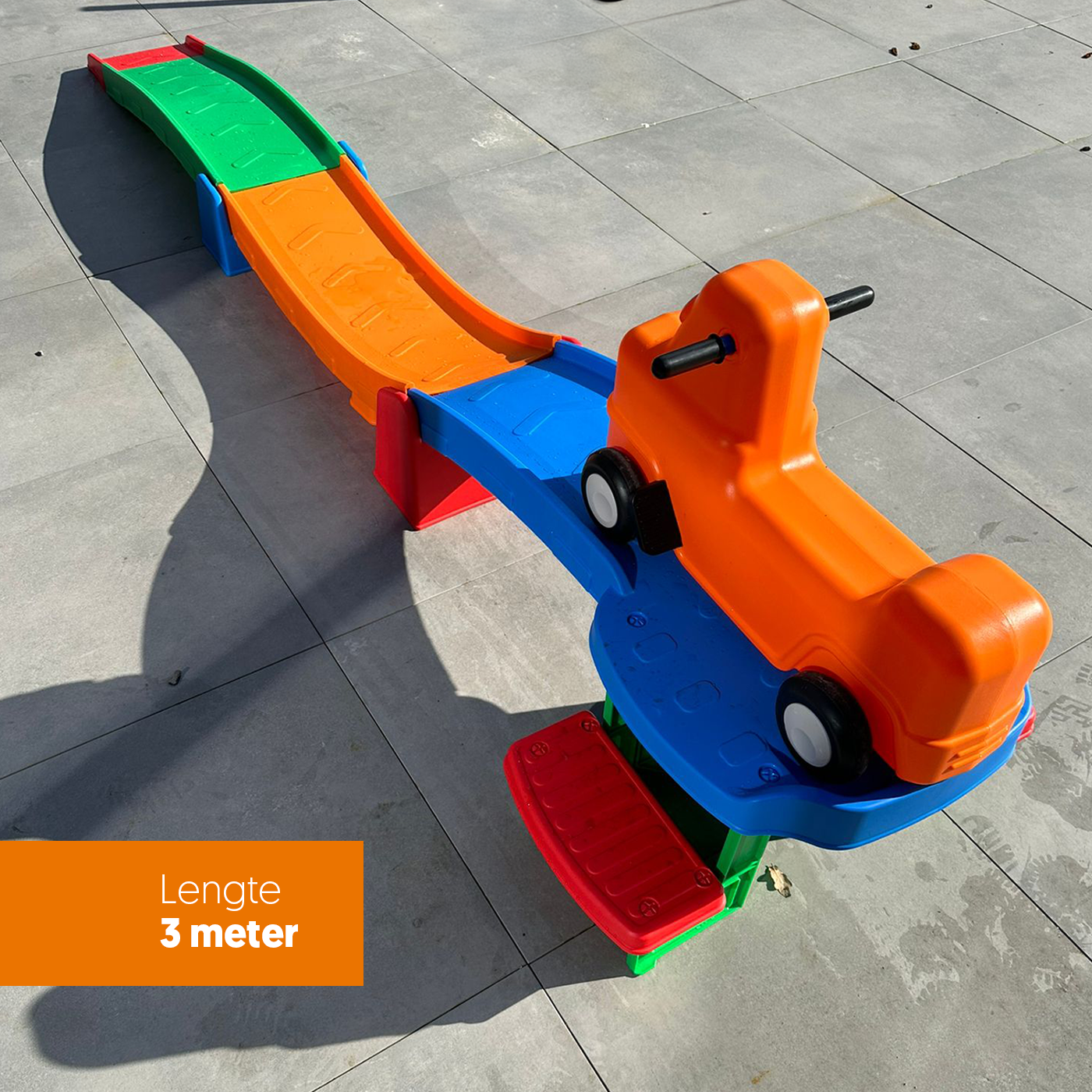 Up & Down Roller Coaster met loopauto 3 meter lang